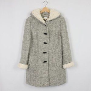 Bossini Wool Blended Hooded Long Jacket